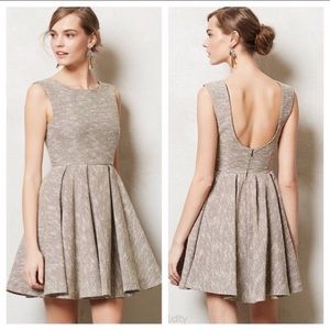 Anthropologie Shimmered Tweed Dress